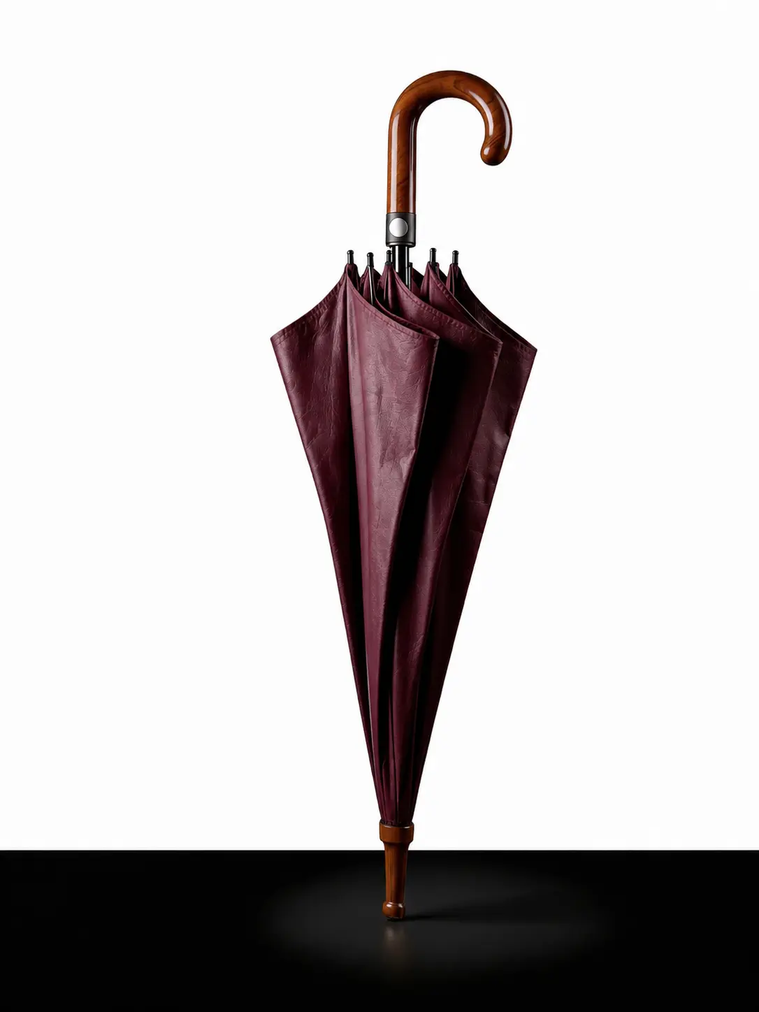 burgandy-1 Classic Umbrella - Burgundy - Image 1